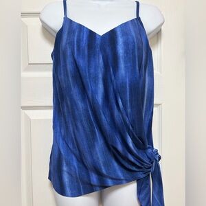 Blue Tie-Dye Women's Miracle Bathing Suit Top